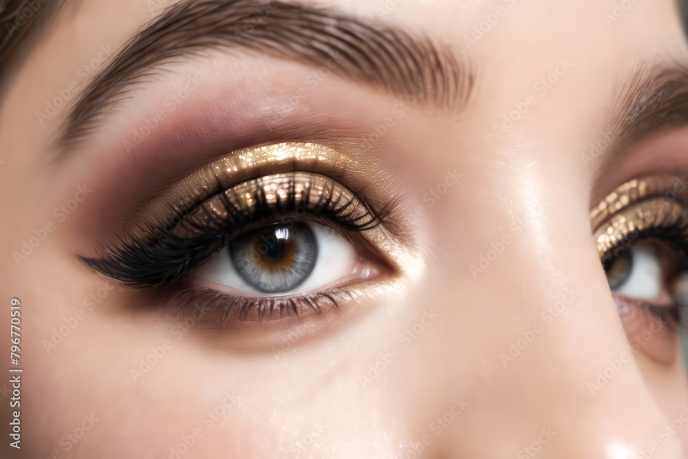 close up of eye with makeup close up of eye with makeup