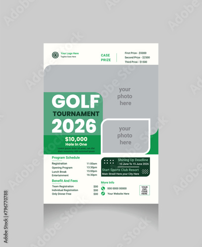 golf flyer design