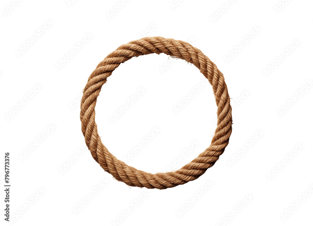Circle rope isolated on transparent background, cut out or PNG Circle rope isolated on transparent background, cut out or PNG