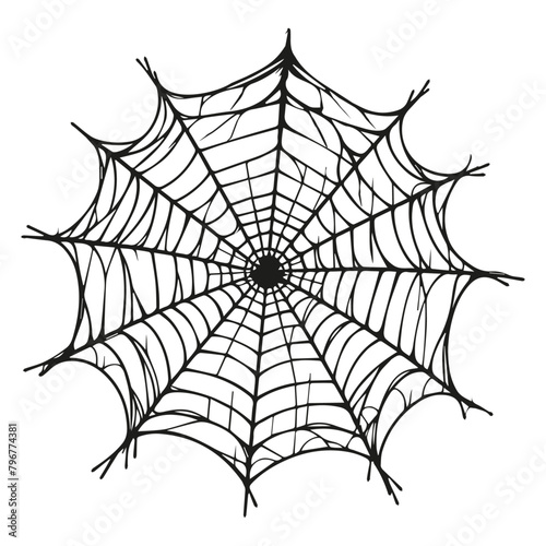 spider net icon symbol isolated on white.