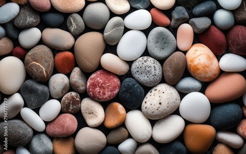 Colorful Assortment of Pebbles