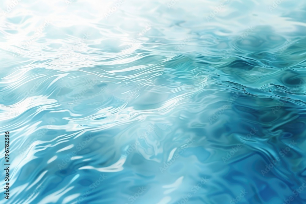 Tranquil Background. Abstract Blue Water Flowing into Fresh White Space Tranquil Background. Abstract Blue Water Flowing into Fresh White Space