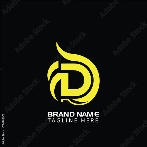 D letter logo design for vector free download very creative icon