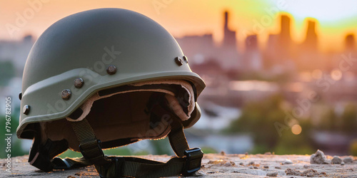 War helmet. War and fighting. Fighting for peace and for the conquest of a land.