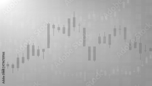 Simple Dark Candle Graph Abstract Trading Back