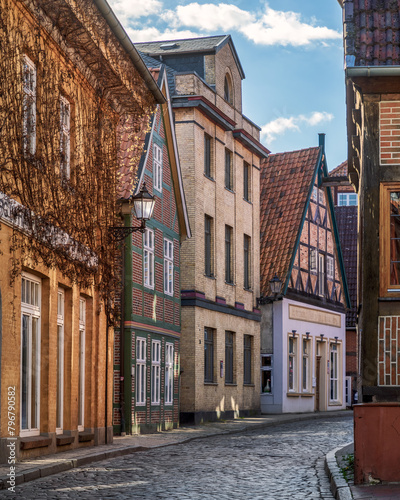 Old town of Lauenburg/Elbe in Germany