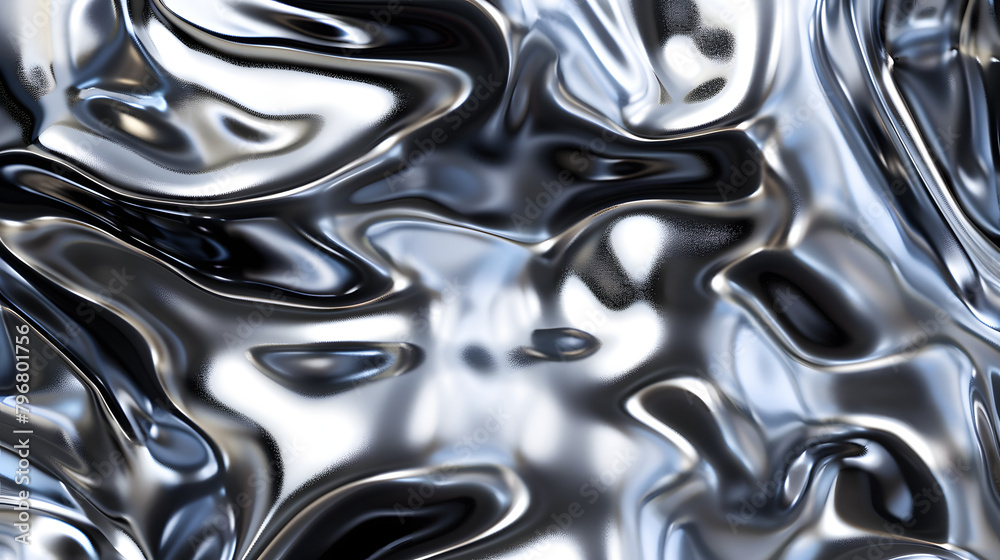 3D futuristic hyperealistic liquid metal texture 3D futuristic hyperealistic liquid metal texture