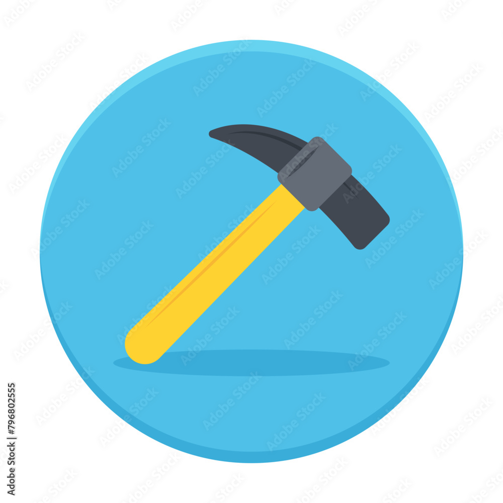 Cobbler Hammer concept, Convex striking surface steel hammer vector icon design, Labor Day Symbol, 1st of May Sign, International Workers Day stock illustration Cobbler Hammer concept, Convex striking surface steel hammer vector icon design, Labor Day Symbol, 1st of May Sign, International Workers Day stock illustration