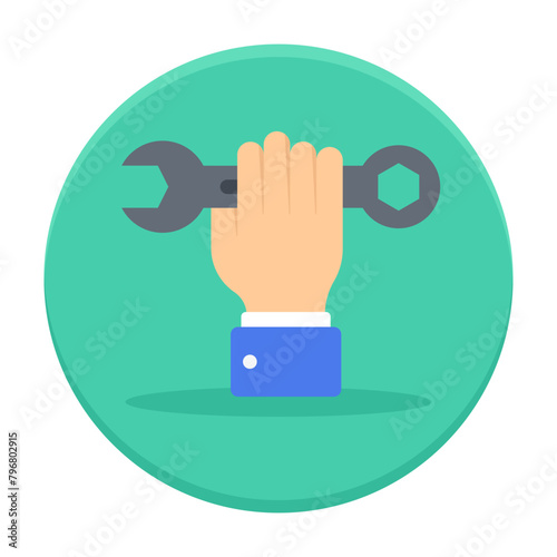workforce movement concept, trade unionism vector icon design, Labor Day Symbol, 1st of May Sign,  International Workers Day stock illustration