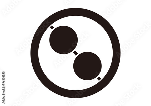 丸に二つ団子