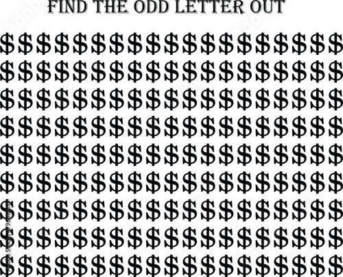 Find the odd number out of $ (different image) in black font with white background