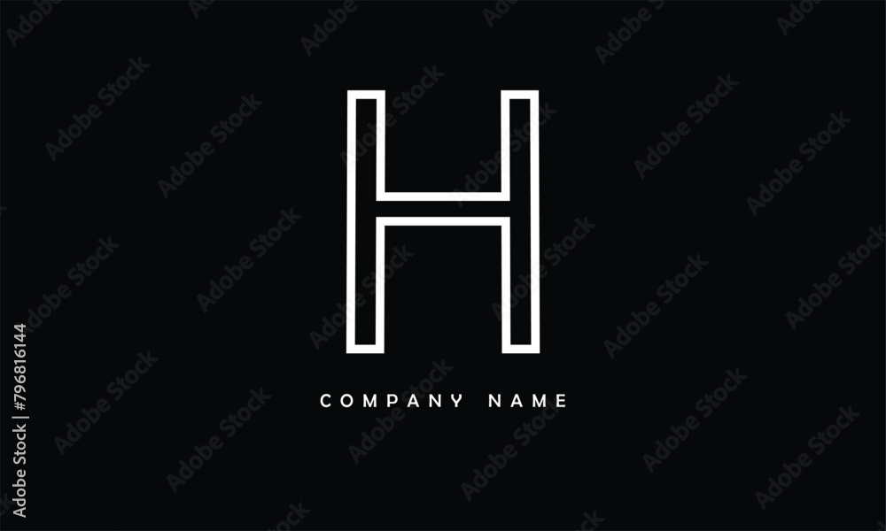 H Abstract Letters Logo Monogram H Abstract Letters Logo Monogram