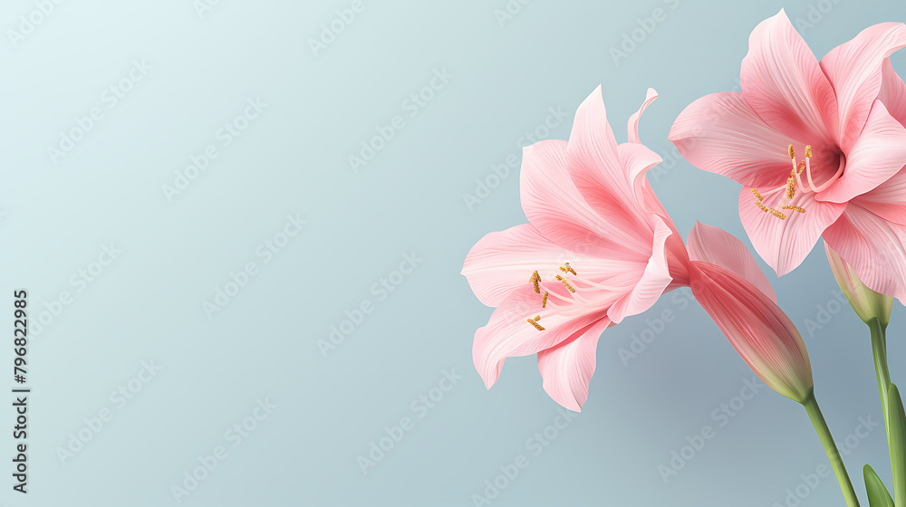 Lily decorative flower background