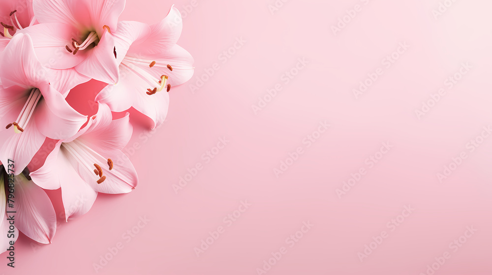 Lily decorative flower background Lily decorative flower background