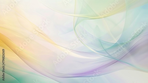 Elegant abstract background featuring a smooth blend of pastel colors flowing like silk, perfect for wallpaper or calm, soothing design themes