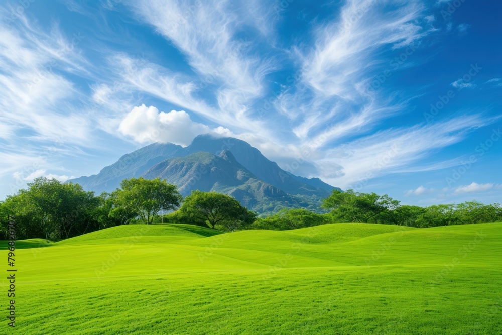 Golf Course sky landscape grassland. Golf Course sky landscape grassland.