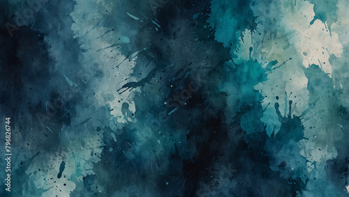 blue grunge background with space