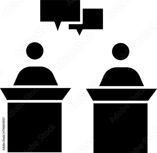 Debate Vector Illustration