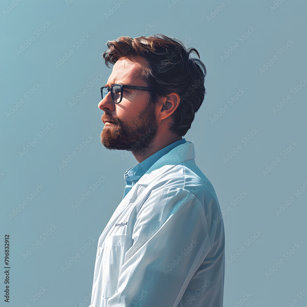 Scientist at Work: Minimalist Design Concept for Business and Design Projects