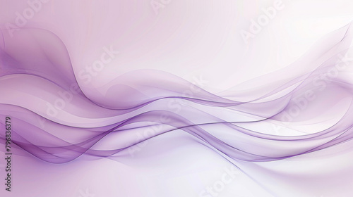 Elegant purple waves flow smoothly in an abstract background design photo