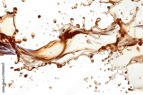 Expressive Coffee Splash in Focus