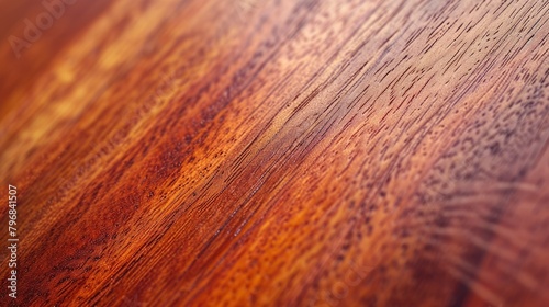 Luxurious Mahogany Wood Close-Up