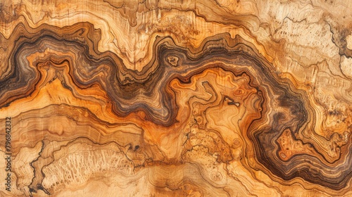 Wallpaper Mural Organic Impressions: Soft Brown Marbled Cork Torontodigital.ca