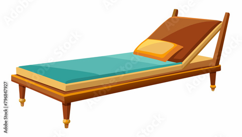 bed with pillows vector illustration on white background