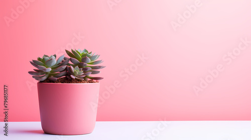 Cute succulents in pots