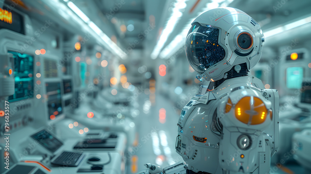 Futuristic Robot-Assisted Medical Diagnostics: Advanced Technology in Action at the Hospital Futuristic Robot-Assisted Medical Diagnostics: Advanced Technology in Action at the Hospital
