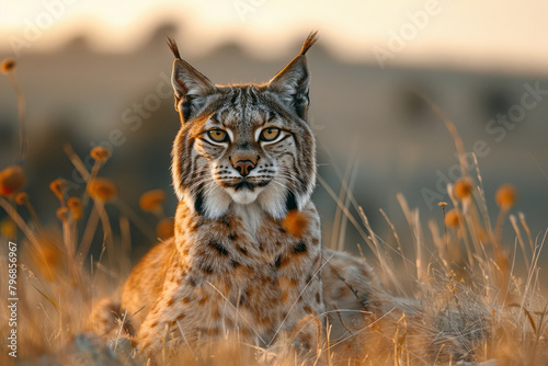 An Iberian lynx, recently rebounding from the brink of extinction, marked by its distinctive beard and tufted ears, © Oleksandr