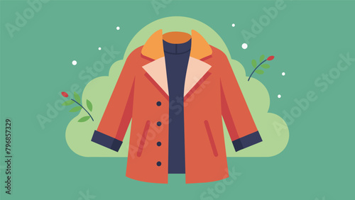 A statement coat made from recycled wool proving that environmentallyfriendly fashion can still be bold and stylish..