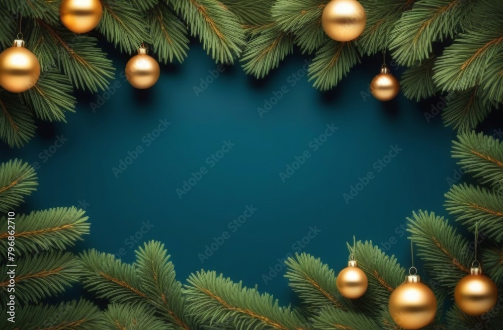 Christmas fir tree with decoration on dark wooden board Christmas fir tree with decoration on dark wooden board