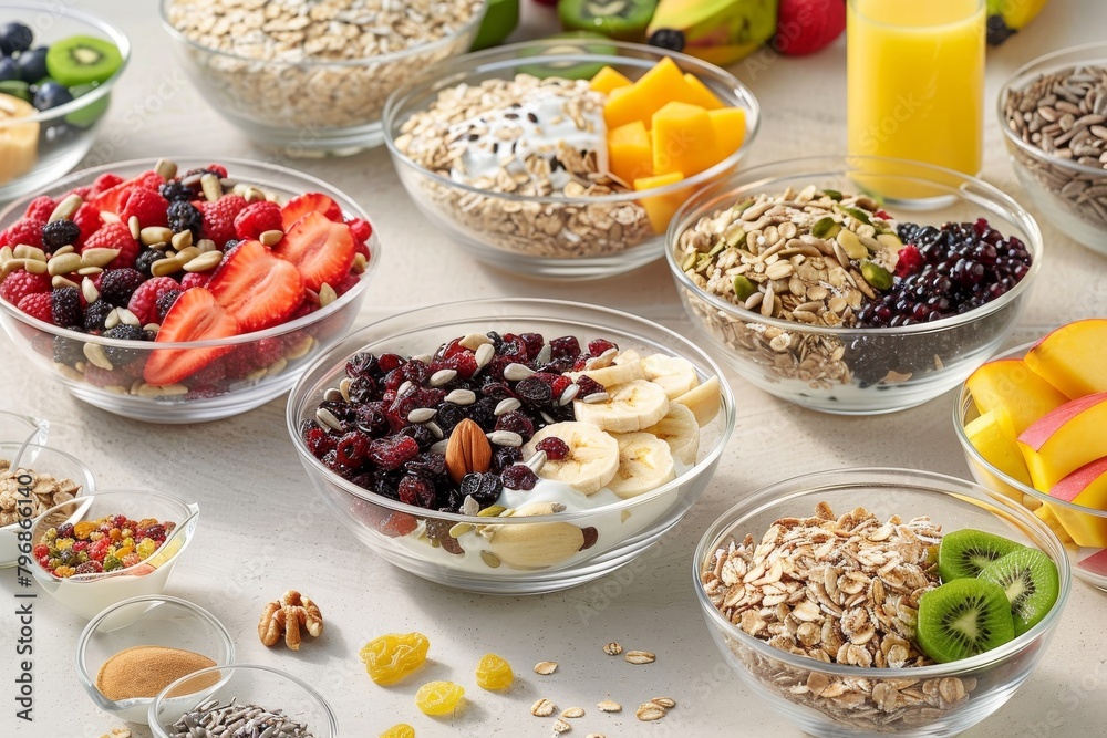 Coconut and wheat-enhanced protein breakfast with a spoonful of weight management milk. Coconut and wheat-enhanced protein breakfast with a spoonful of weight management milk.
