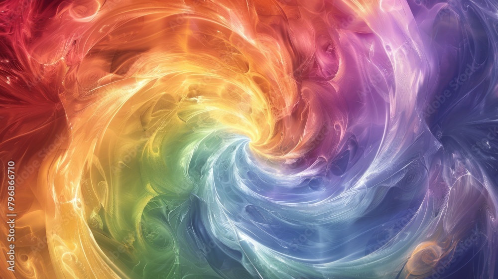 Rainbow spiral waves Rainbow spiral waves