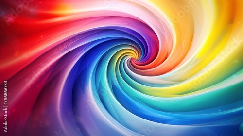 Rainbow spiral waves