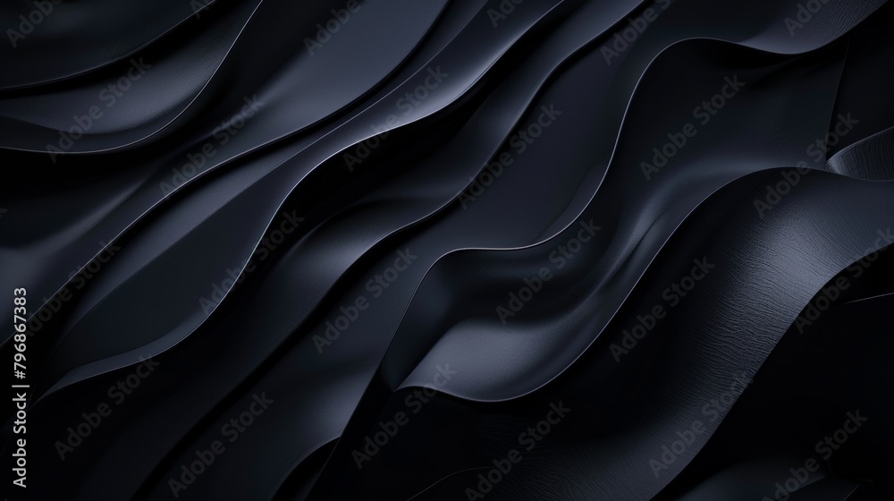 Elegant dark wavy texture seamlessly flowing, representing luxury and sophistication Elegant dark wavy texture seamlessly flowing, representing luxury and sophistication