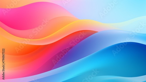 Wallpaper Mural Gradient abstract wave colorful colors background Torontodigital.ca