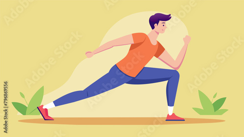 A practitioner performing an array of dynamic exercises such as lunges and squats to enhance their balance and coordination.