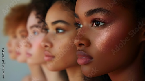 Creamy makeup for various skin tones expanding tonal product palettes with technology. Concept Makeup Technology, Creamy Formulas, Diverse Skin Tones, Product Innovation, Tonal Palettes
