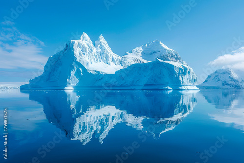 Serene glacial reflection in iceland © João Macedo