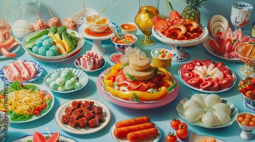 Artificial unhealthy sweet food, sugar, diabetes, chemical, candy, Obesity, 16:9 photo