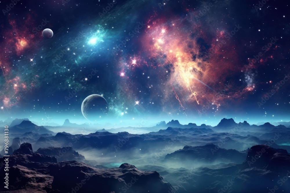 Space background astronomy landscape universe.