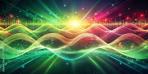 Digital background for technology  futuristic  waves abstraction