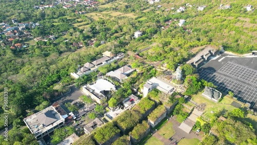 Amazing aerial view of Patung Garuda Wisnu Kencana in Bali photo