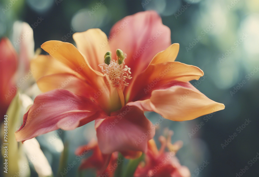 Close up of Tropical flower isolated on background colorful vivid floral bouquet spring season of blossom Close up of Tropical flower isolated on background colorful vivid floral bouquet spring season of blossom