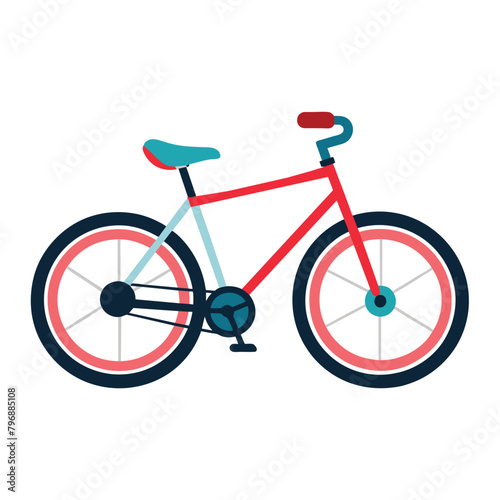 Bicycle vector art. Vehicles vector illustration photo