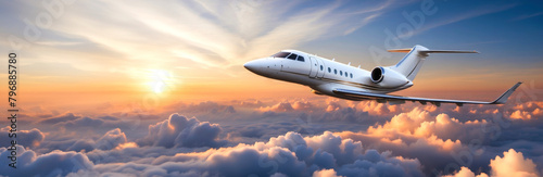 Luxury private jet photo