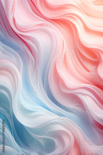 Ethereal Elegance: Soft Pastel Patterns Create a Tranquil Backdrop. Geometric Bliss. generative AI