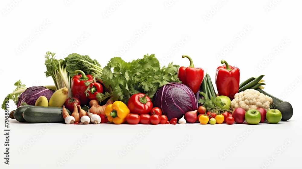 vegetables on a white background. vegetables on a white background.
